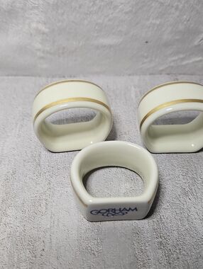 3 Vintage Gorham Napkin Rings 60's